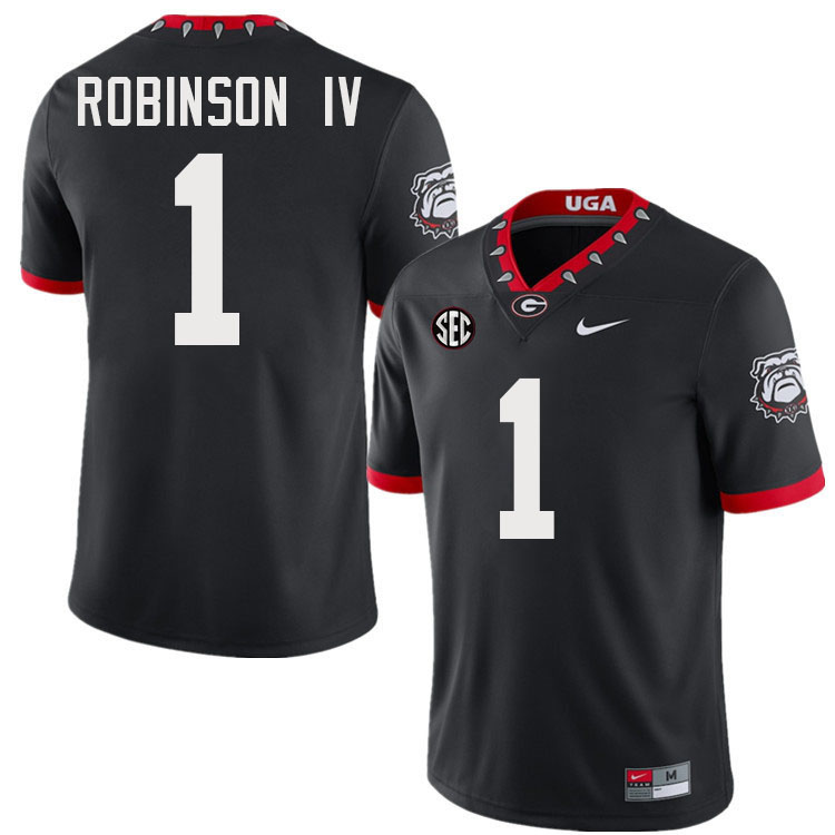 #1 Ellis Robinson IV UGA Jersey,University Of Georgia Bulldogs Football Jersey,Uniforms,Gears-Throwb